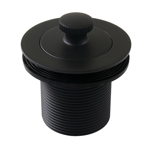 112 Lift and Turn Tub Drain with 134 Body Thread, Matte Black